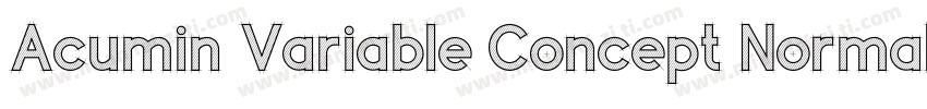 Acumin Variable Concept Normal字体转换